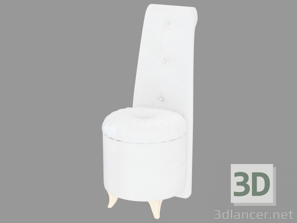 modello 3D Pouf in pelle tappezzeria SDTOD - anteprima