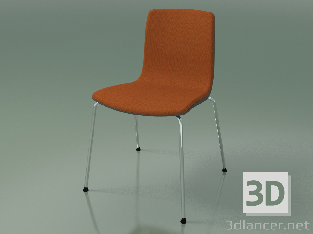 3d model Chair 3962 (4 metal legs, polypropylene, front trim) - preview