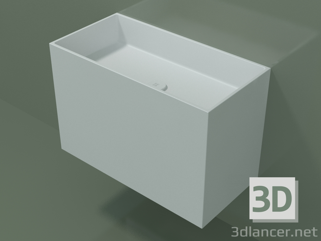 modello 3D Lavabo sospeso (02UN43101, Glacier White C01, L 72, P 36, H 48 cm) - anteprima