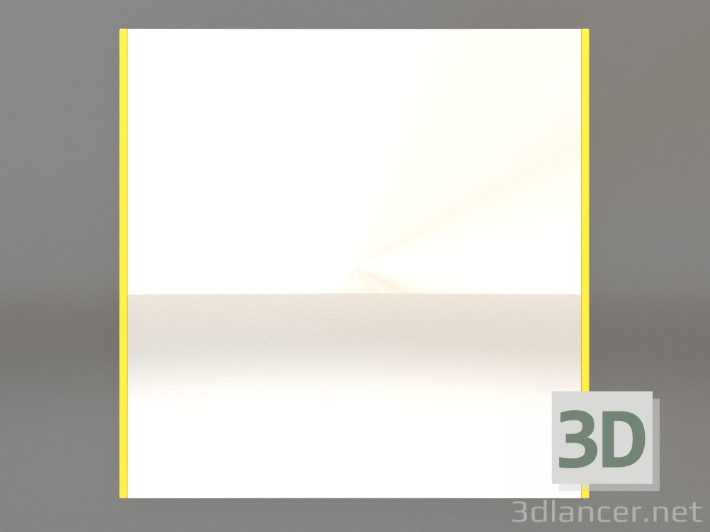 3D Modell Spiegel ZL 01 (600х600, leuchtend gelb) - Vorschau