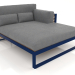 Modelo 3d Sofá modular XL, seção 2 direita, encosto alto, madeira artificial (azul noturno) - preview