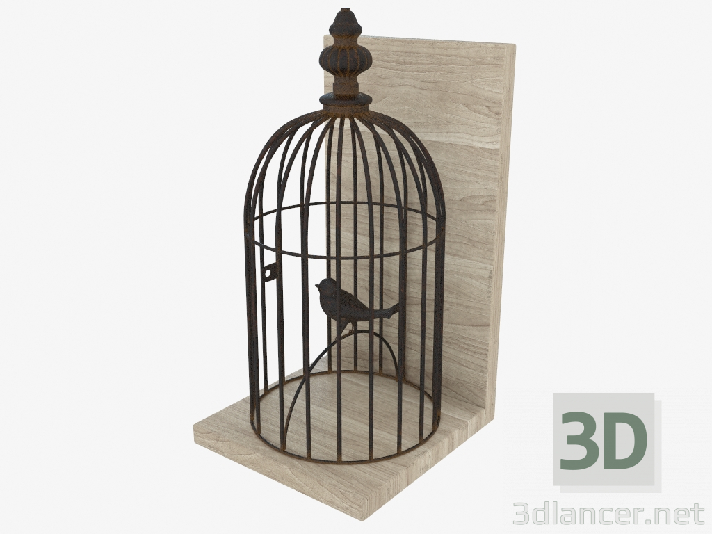 3d model Book restraint on the shelf - preview