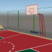 3d Basketball court model buy - render