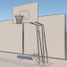 3d Баскетбольная площадка модель купить - ракурс
