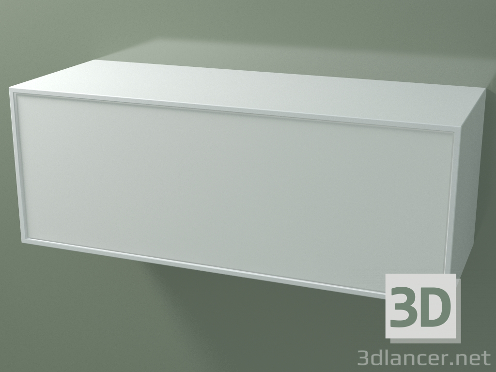 modello 3D Scatola (8AUDВА01, Glacier White C01, HPL P01, L 96, P 36, H 36 cm) - anteprima