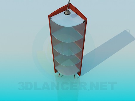 modello 3D Stand d'angolo-illuminato - anteprima