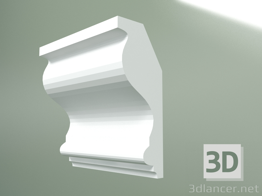 modèle 3D Corniche en plâtre (socle de plafond) KT140 - preview