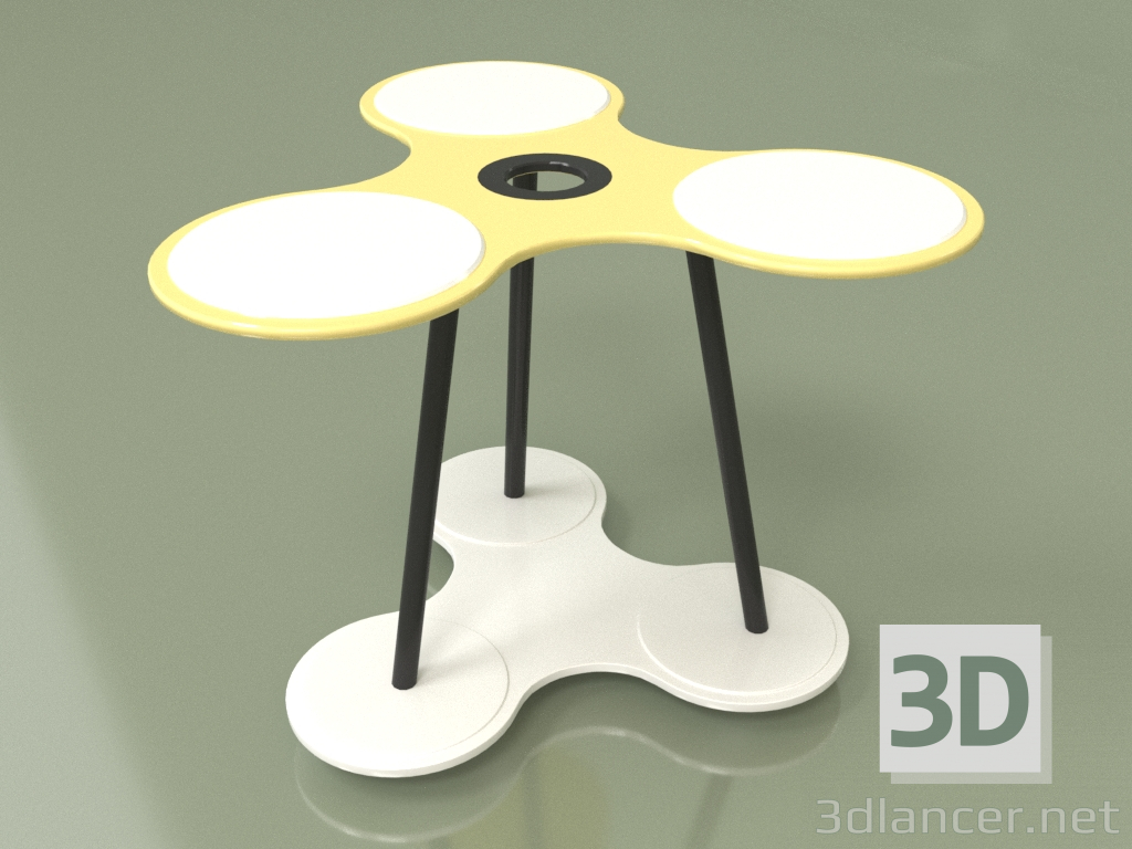 3d model mesa giratoria - vista previa