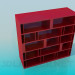 3D Modell Rack für Bücher - Vorschau