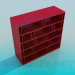 3D modeli Raf kitaplar için - önizleme