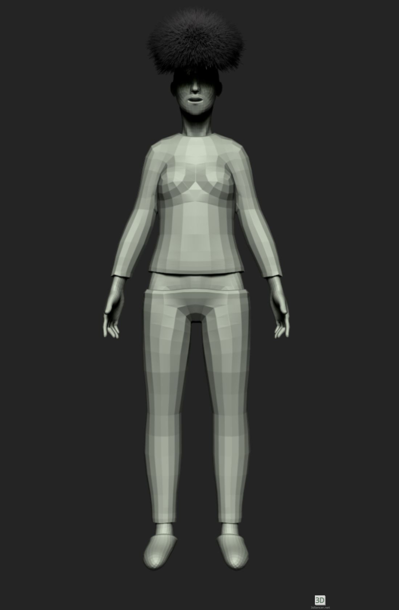 3D modeli Kadın - önizleme