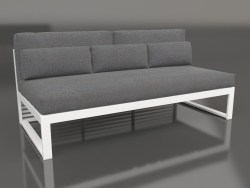 Modular sofa, section 4, high back (White)