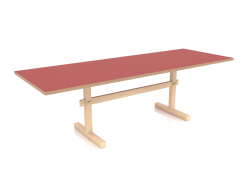 Dining table Gaspard 240 (Linoleum Red)
