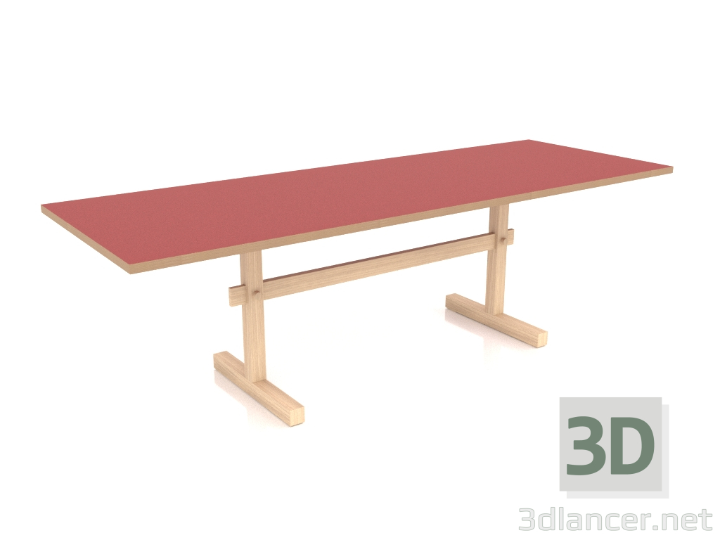 3d model Dining table Gaspard 240 (Linoleum Red) - preview