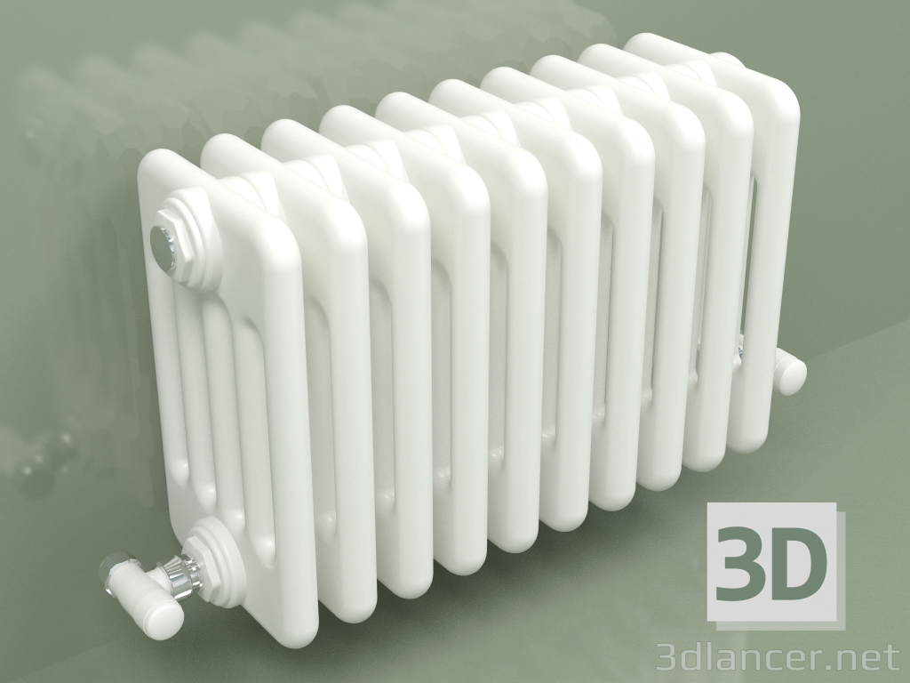 3D Modell Kühler TESI 5 (H 300 10EL, Standardweiß) - Vorschau
