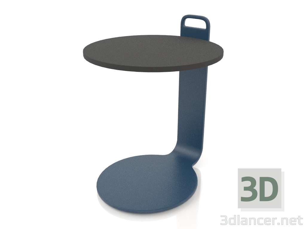 3d model Coffee table Ø36 (Grey blue, DEKTON Domoos) - preview
