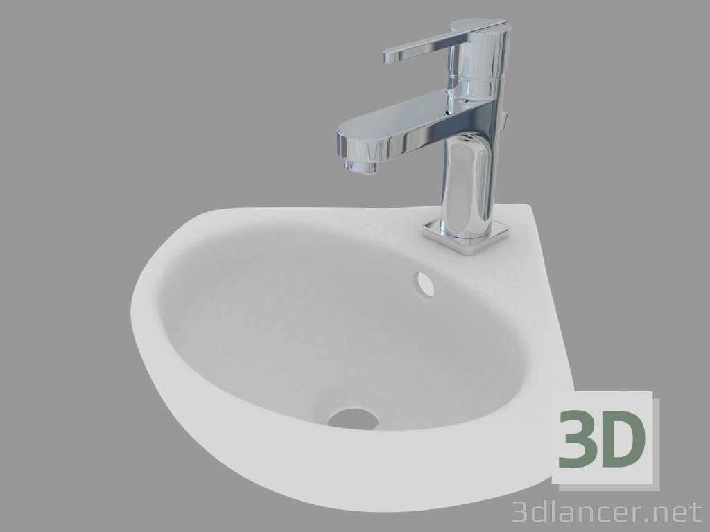 3d model Washbasin Corner Spark (M42735) - preview
