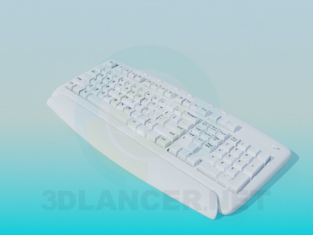 3d model teclado - vista previa