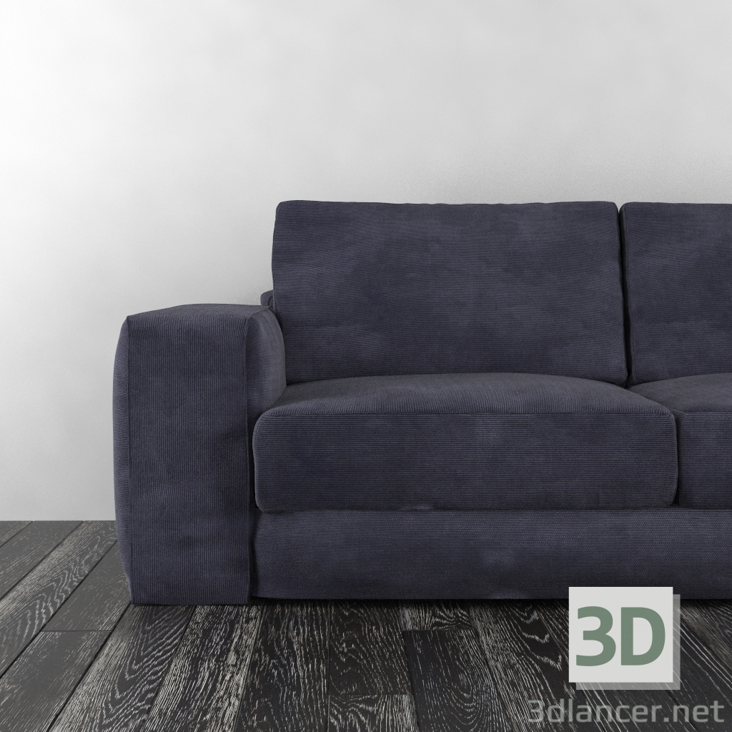 3d model sofa 3 plazas - vista previa