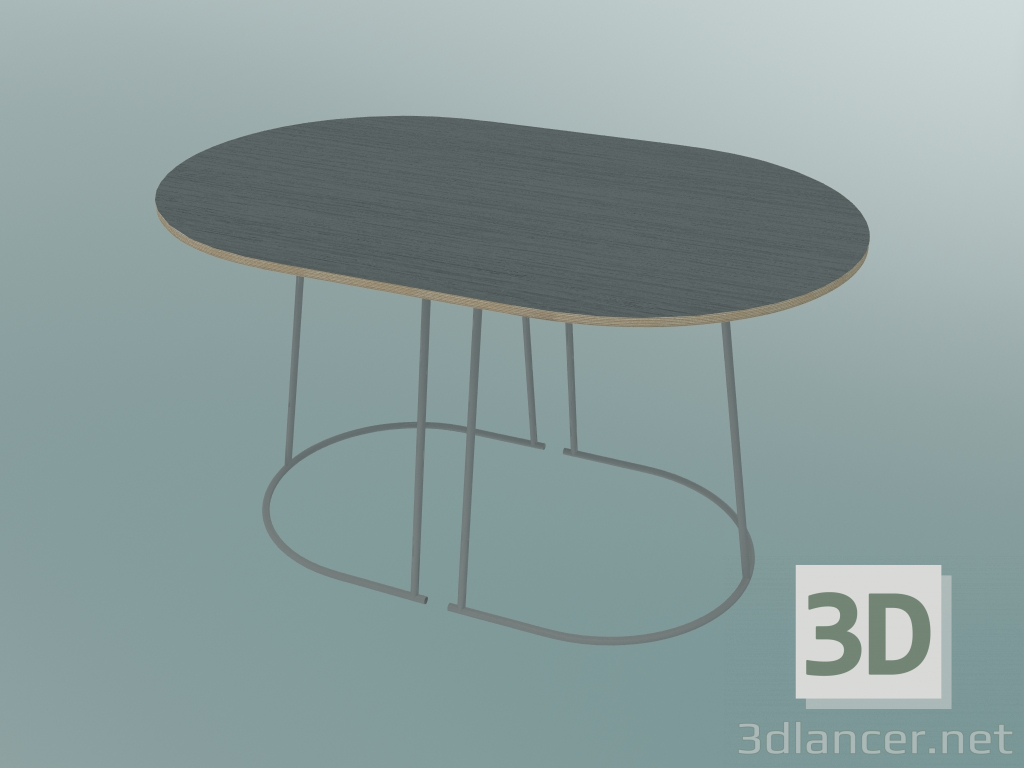 3 डी मॉडल कॉफी टेबल हवादार (छोटा, ग्रे) - पूर्वावलोकन