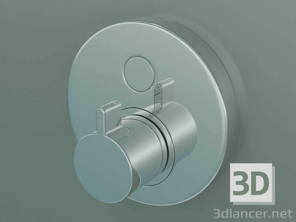 3d model Shower mixer with thermostat (15742000) - preview
