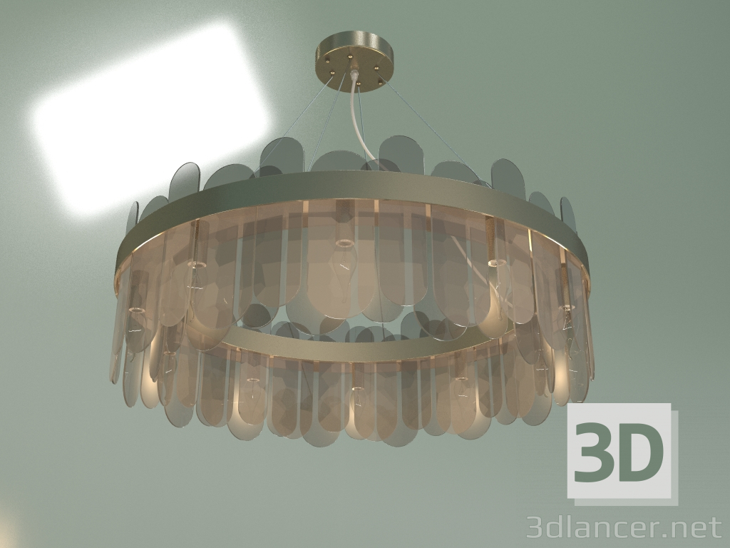 modello 3D Lampadario sospeso Conte 332-10 - anteprima