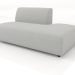 3d model Sofa module 1 seater (L) 150x90 extended to the right - preview