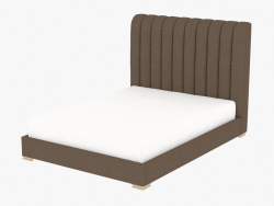डबल बेड HARLAN रानी फ्रेम के साथ आकार बिस्तर (5102Q ब्राउन)