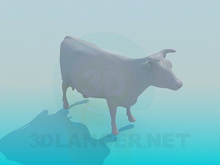 3D Modell Kuh - Vorschau