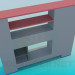 3D Modell Kleine Möbel Wohnwand - Vorschau