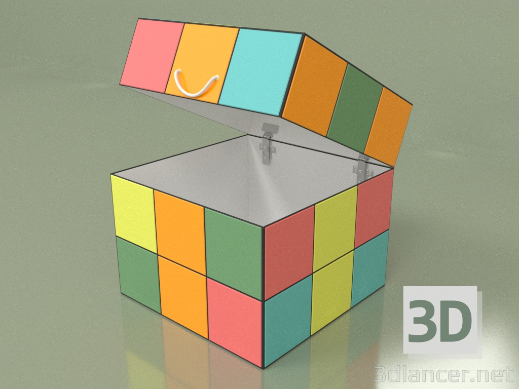 3D modeli Oyuncak kutusu Rubik Küpü - önizleme