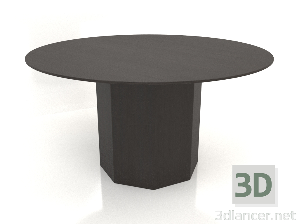 3d model Mesa de comedor DT 11 (D=1400х750, madera marrón oscuro) - vista previa