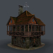 3d Середньовічний будинок 3d модель модель купити - зображення