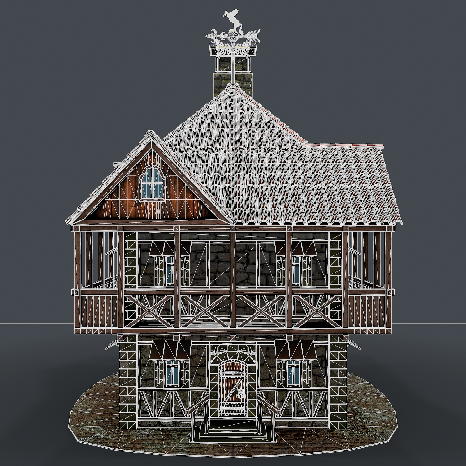 Mittelalterliches Haus 3d Modell 3D-Modell kaufen - Rendern