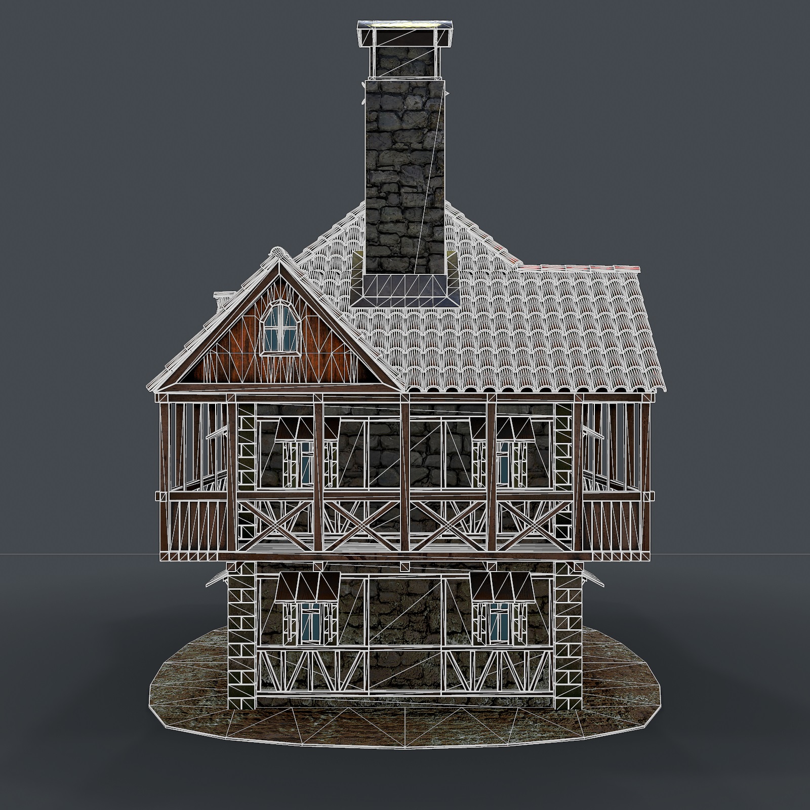 modèle 3D de Maison médiévale modèle 3D acheter - rendu