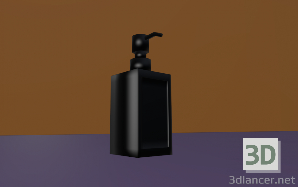 Dispensador de jabón Rinnig / IKEA / Negro 3D modelo Compro - render