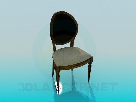 modèle 3D Chaire en style classique - preview