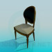 modèle 3D Chaire en style classique - preview