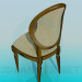 3D Modell Stuhl im klassischen Stil - Vorschau