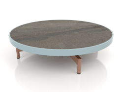 Round coffee table Ø90x22 (Blue grey, DEKTON Radium)