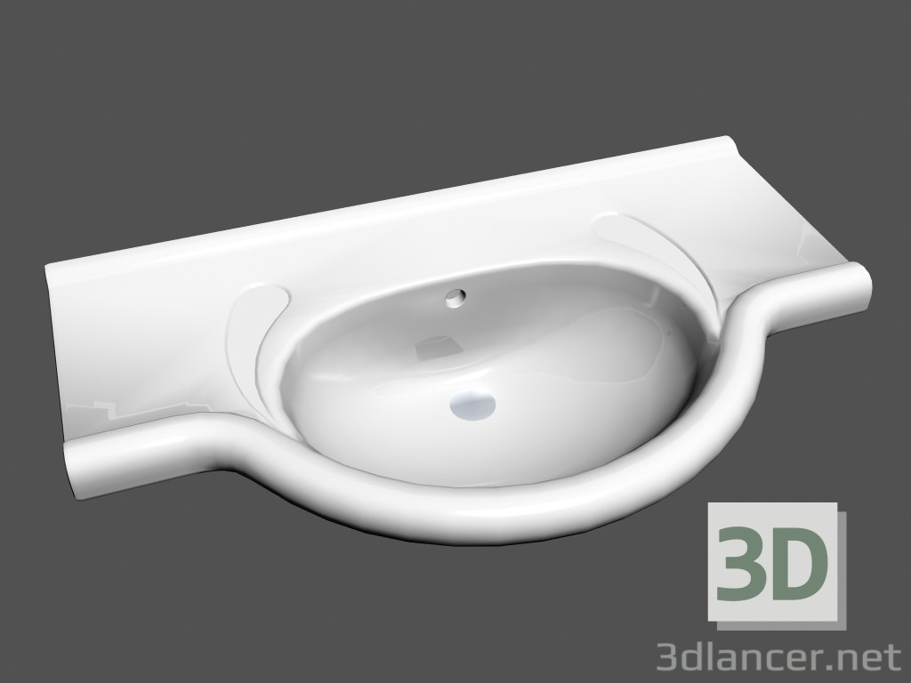modello 3D Senza lavabo l involucro Vienna r1 sifone 813.478 - anteprima