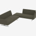 3D Modell Modulares Sofa Fianco Begriff 221 - Vorschau