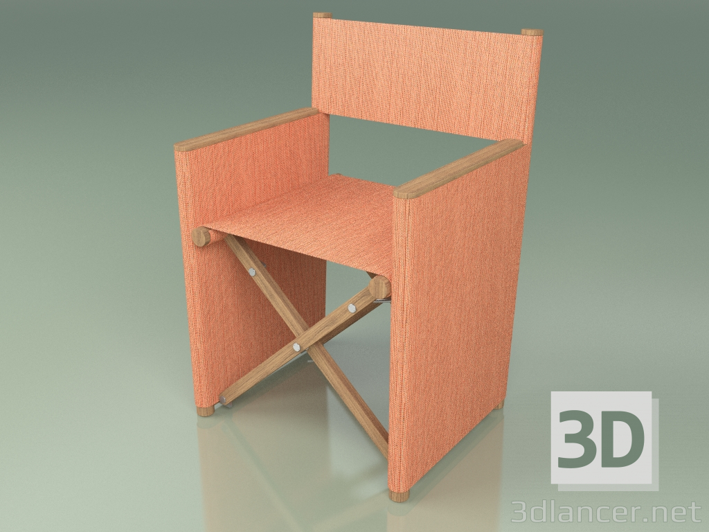 3 डी मॉडल निदेशक की कुर्सी 001 (नारंगी) - पूर्वावलोकन