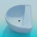 3d model Blue wash basin - preview