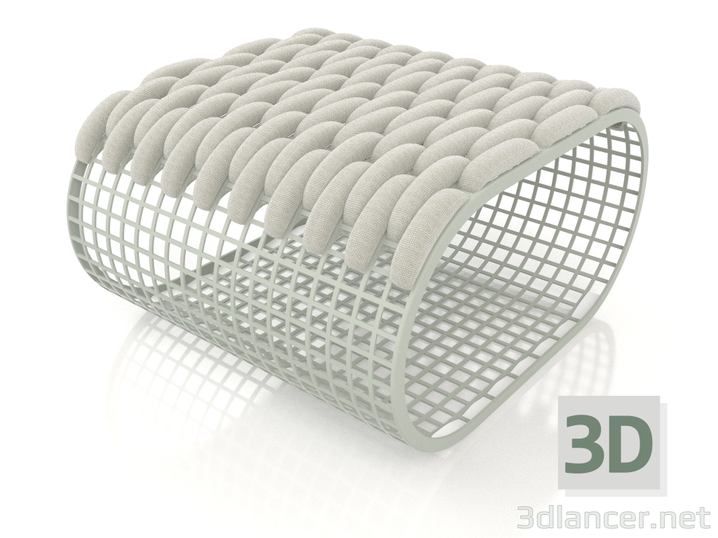 3D Modell Pouf (Zementgrau) - Vorschau