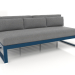 3d model Modular sofa, section 4 (Grey blue) - preview