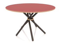 Dining table Hector 120 (Dark Linoleum RED)