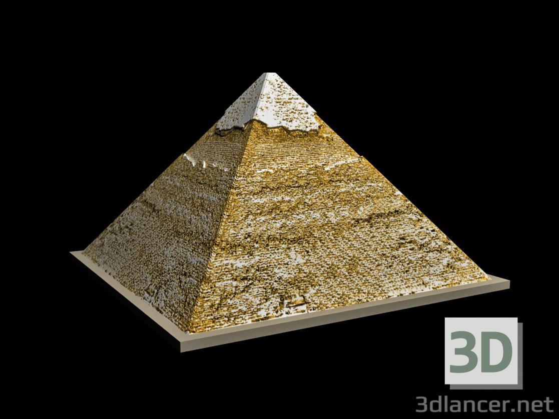 3D Khafre Mısır Piramidi modeli satın - render