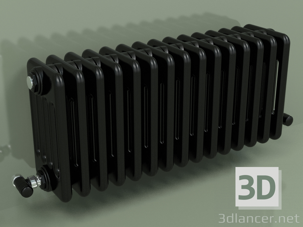 modèle 3D Radiateur TESI 5 (H 300 15EL, Noir - RAL 9005) - preview