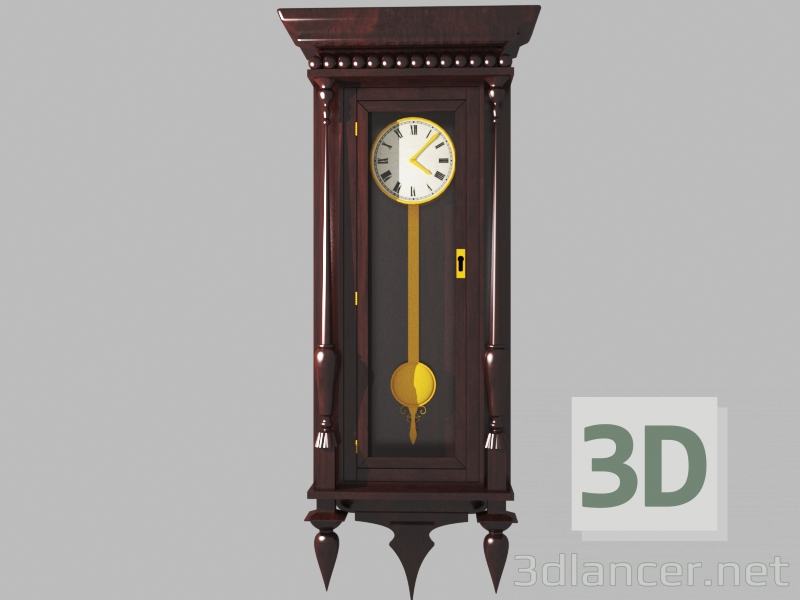 modèle 3D Horloge grand-père - preview